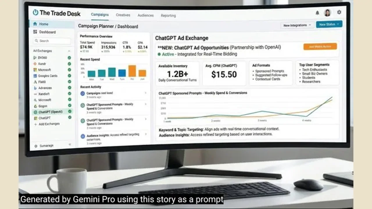 Trade Desk stock jumps 21% on reports of ad talks with OpenAI's ChatGPT
