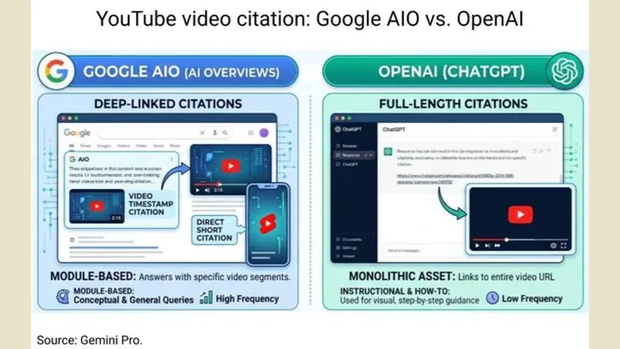 BrightEdge: Google AIO cites 40 seconds of YouTube video, ChatGPT cites the whole clip