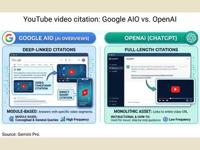 News: BrightEdge: Google AIO cites 40 seconds of YouTube video, ChatGPT cites the whole clip