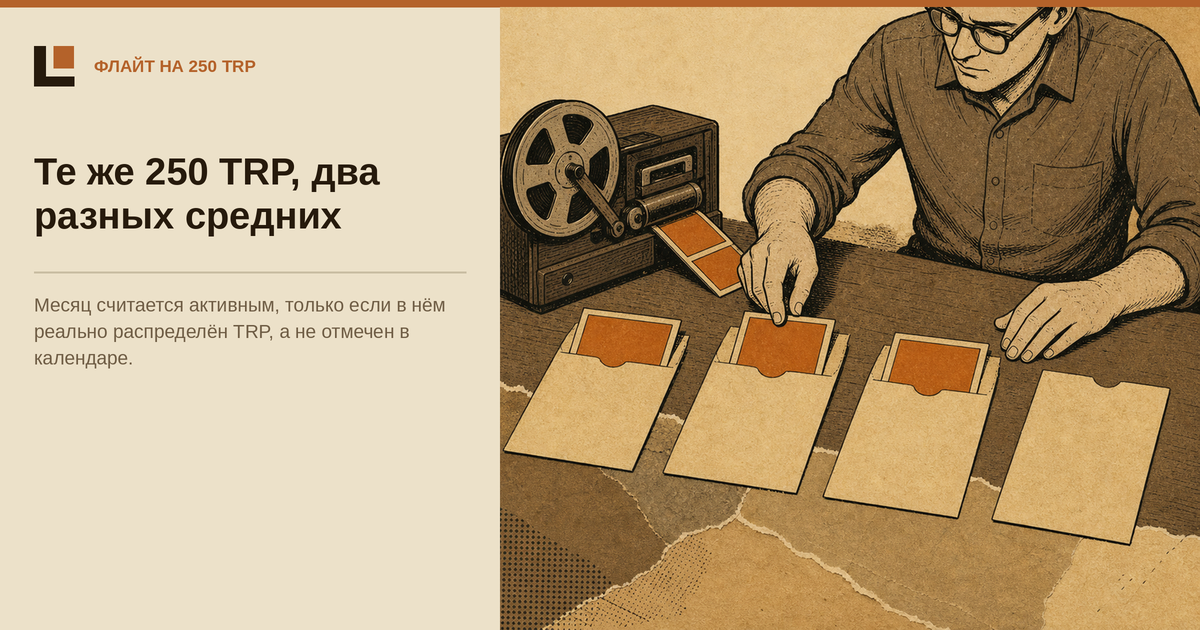 Активные месяцы определяет расчёт, а не календарь