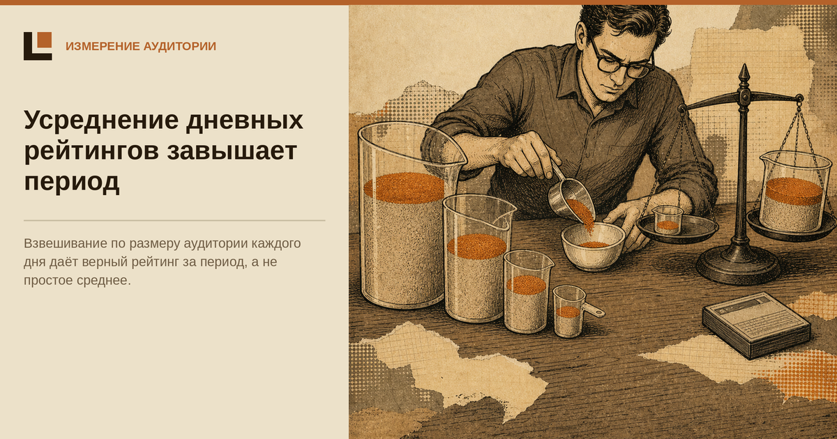 Среднее дневных процентов — не рейтинг за период