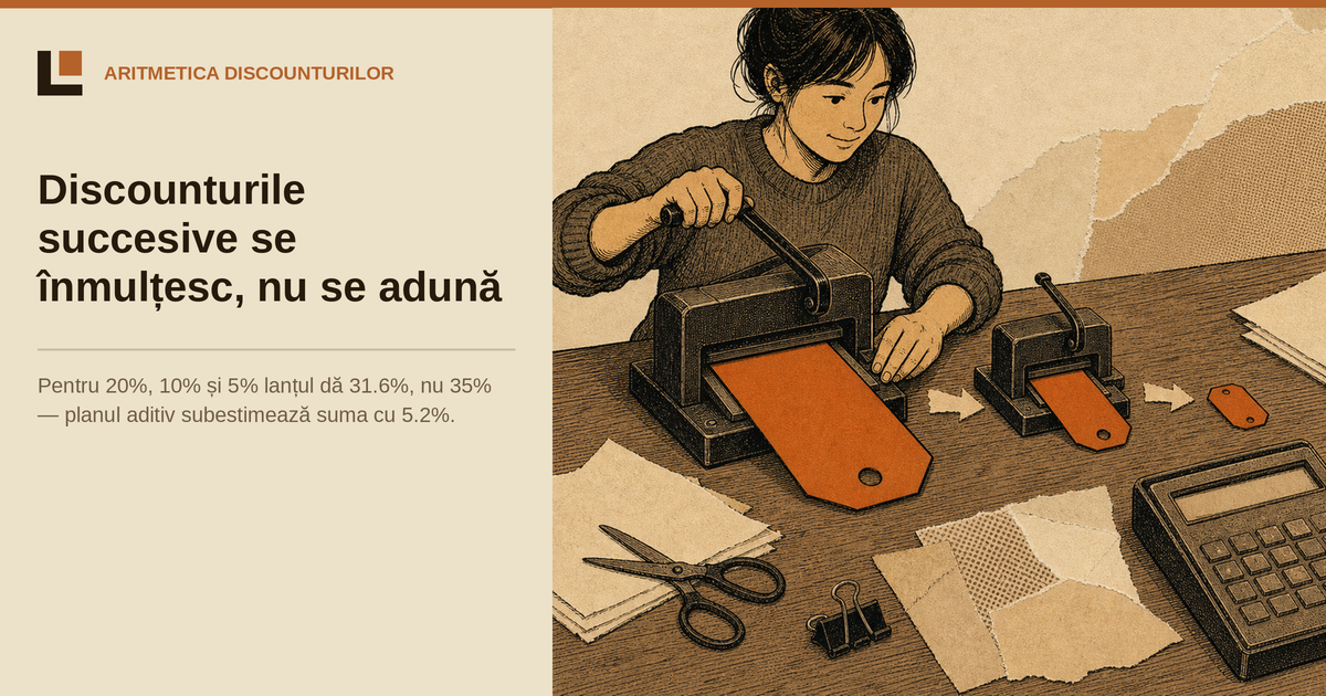 De ce se înmulțesc discounturile vânzătorului în loc să se adune?